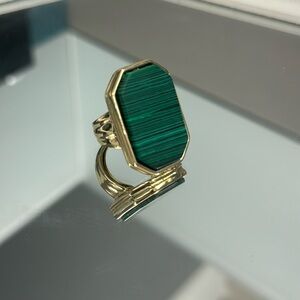 Gold Green ring